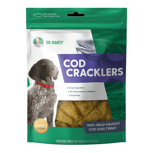 Mr. Marty Cod Cracklers Air-Dried Wild-Caught Cod Dog Treats 4oz - Poudre Pet and Feed Supply